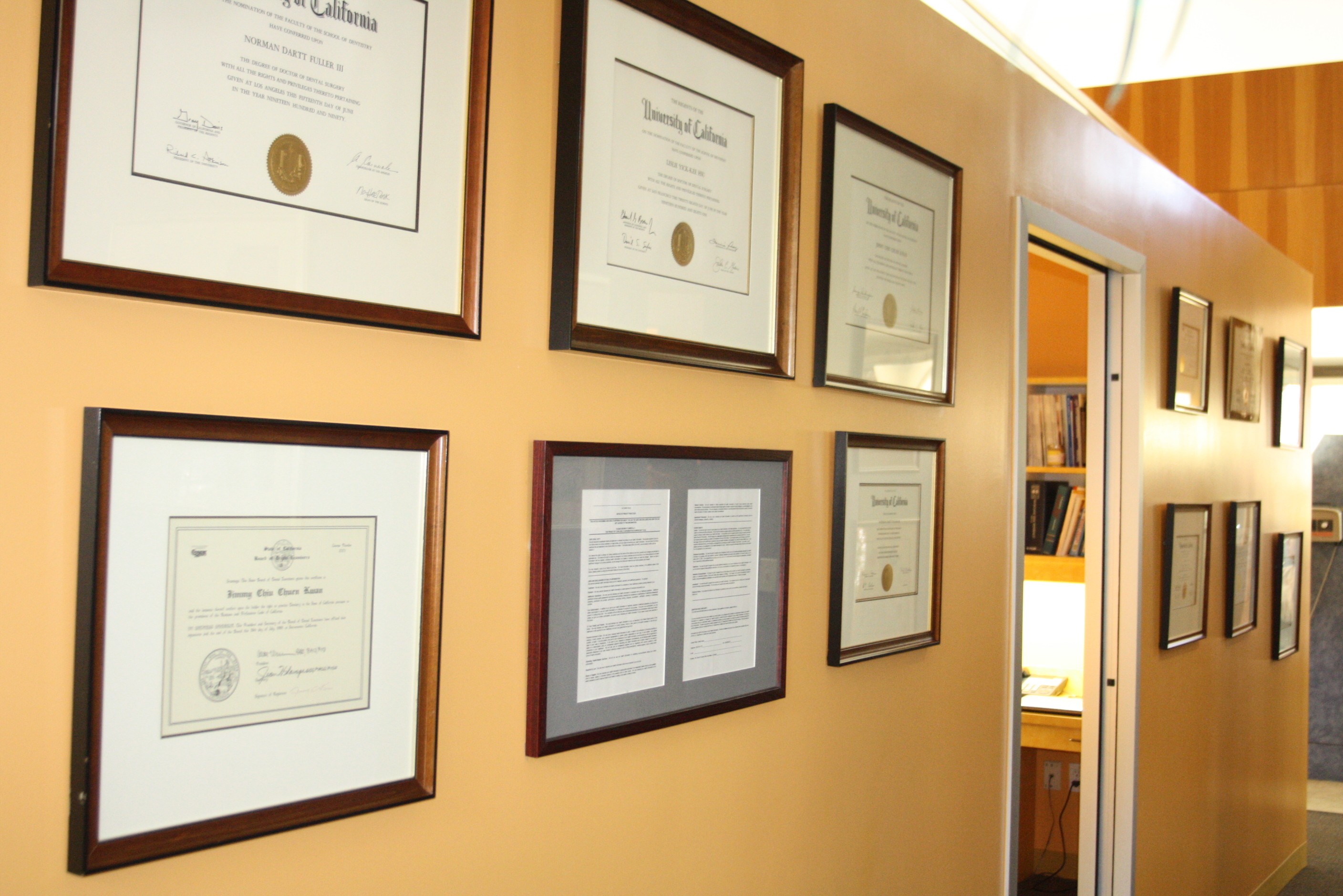 Office Framed Certifications